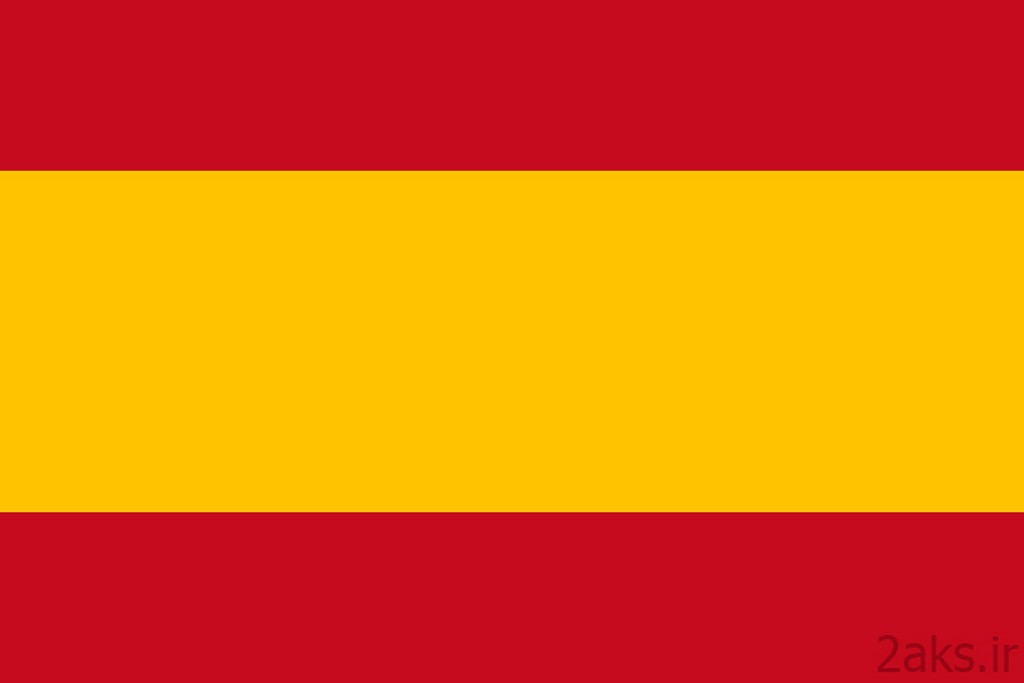 عکس پرچم کشور اسپانیا