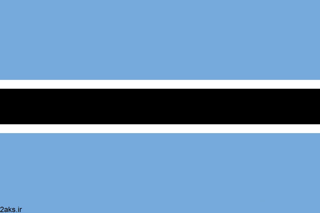 پرچم کشور بوتسوانا