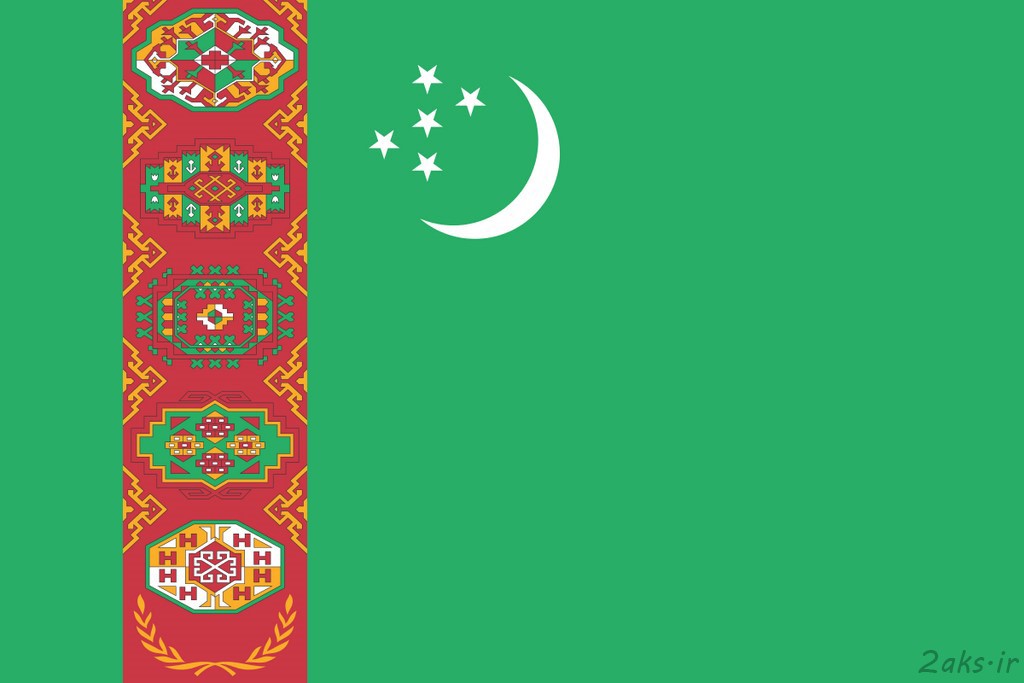 پرچم کشور ترکمنستان