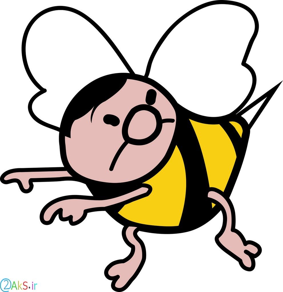 عکس کارتونی زنبور عسل